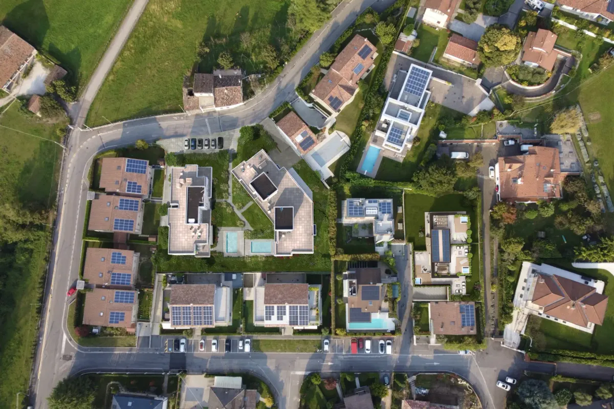 Mappa base di Concesio con i lotti residenziali