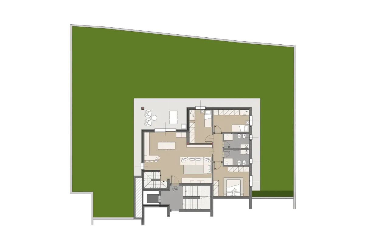 Pianta di Quadrilocale