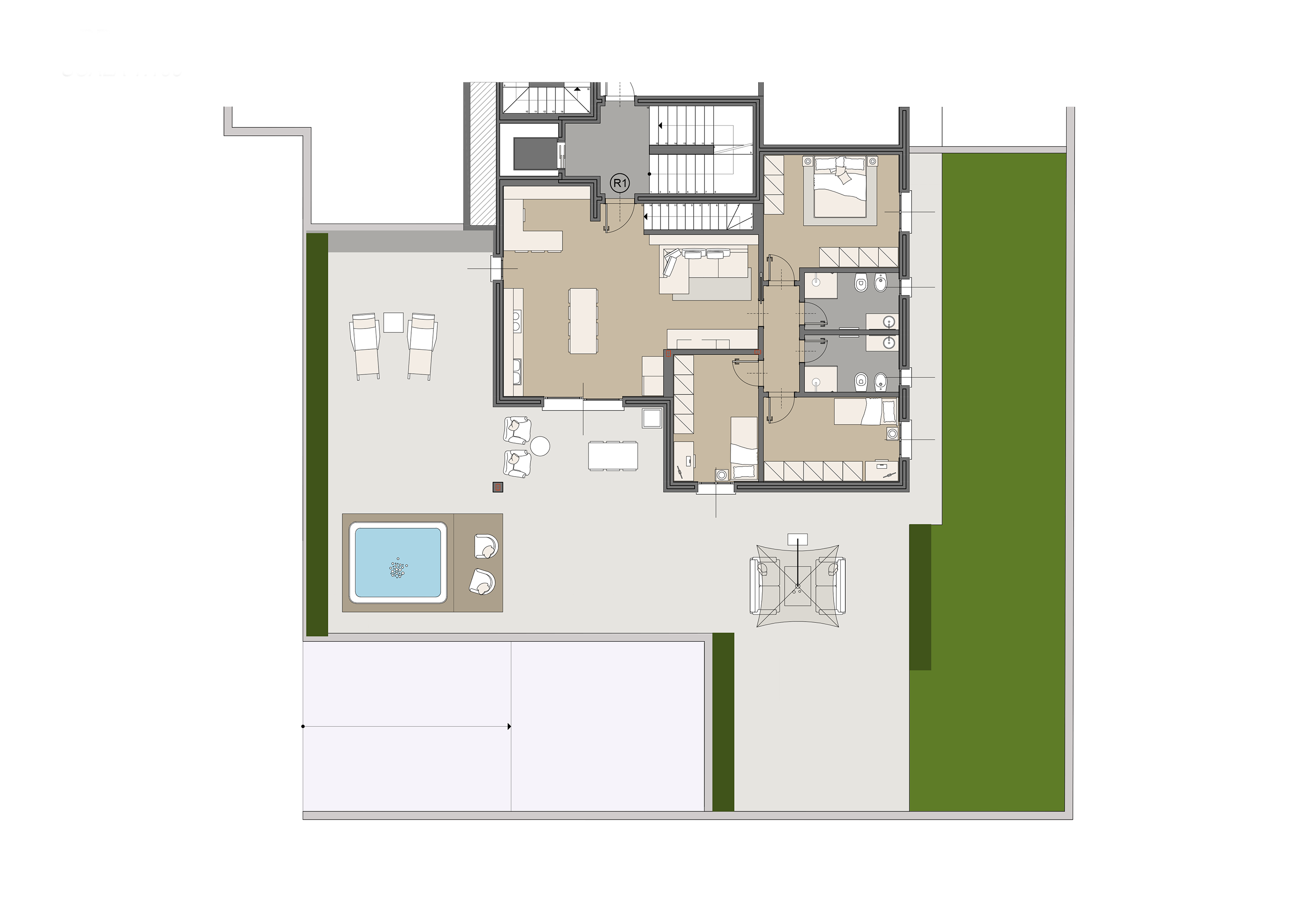 Pianta di Quadrilocale